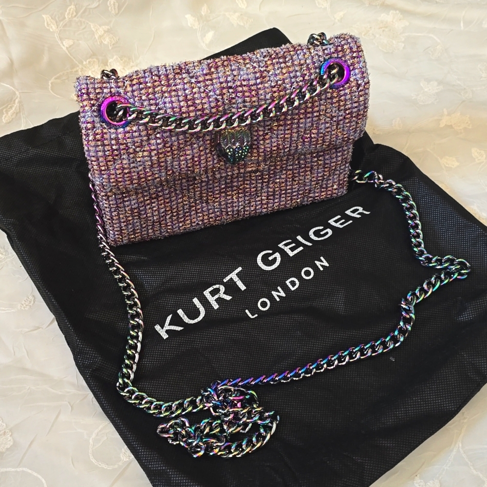 Kurt Geiger Mini Tweed Crossbody Purse